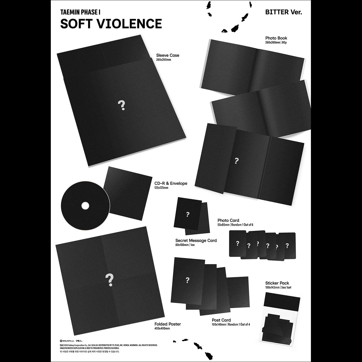 [Pre-order] TAEMIN(SHINee) PHASE I Soft Violence (PHOTO BOOK Ver.) + Free Gift