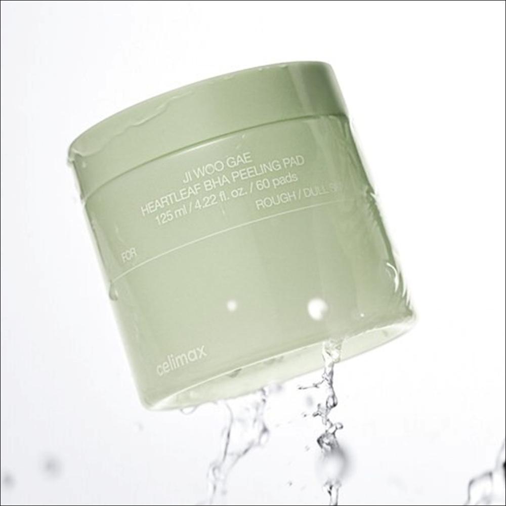 [Celimax] Heartleaf BHA Peeling Pad 125ml (60 Pads) - Eraser Pad for Pore Care, Dead Skin Exfoliation, Soothing Heartleaf & BHA, K-Beauty