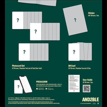 [Pre-order] AND2BLE 2nd Mini Album Sequence 02 Attraction PocaAlbum KPOP + Free Gift