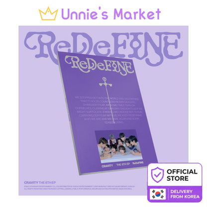 (Re VER.) CRAVITY [ReDeFINE] THE 8TH EP Album + Free Gift