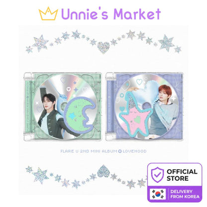 [SET/Pre-order] FLARE U [LOVEHOOD] Jewel Case Ver KPOP Album Sealed + Free Gift