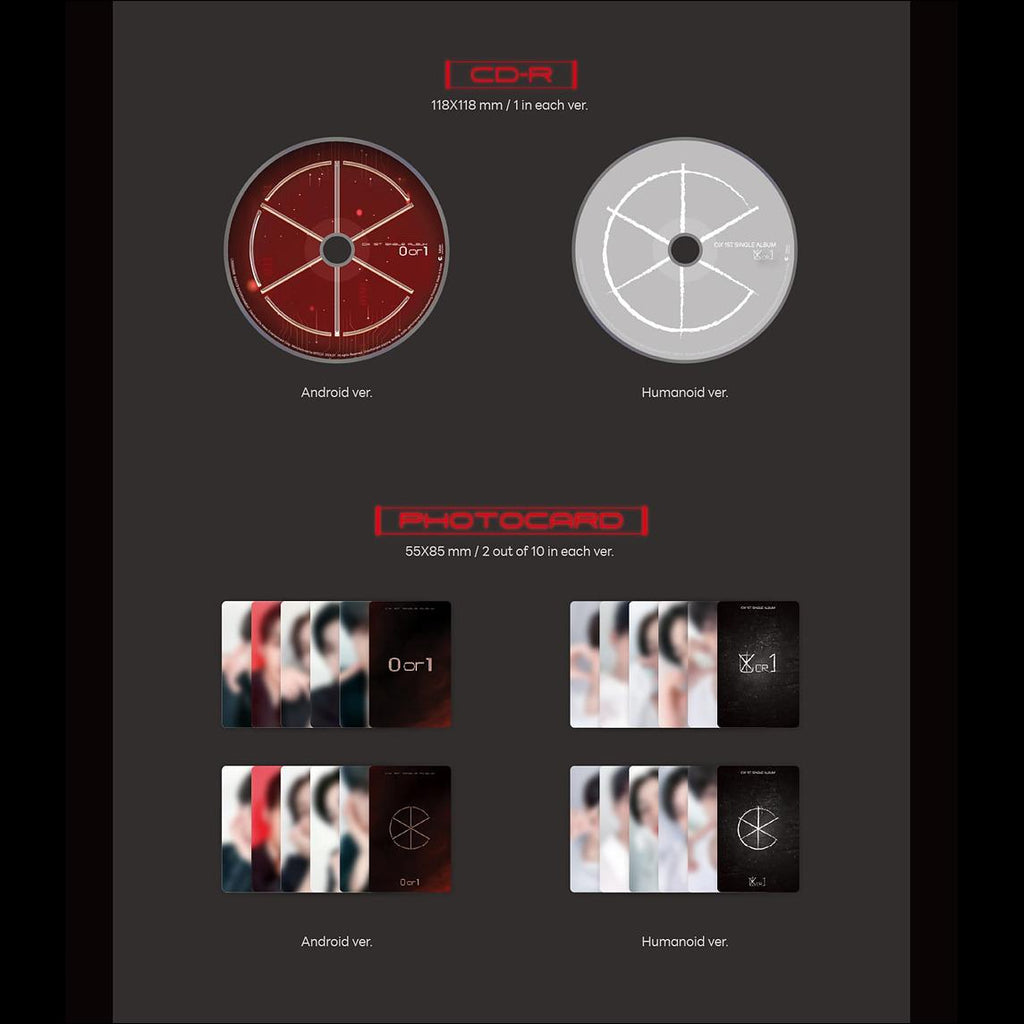 CIX [0 or 1] 1st Single Album (Android ver. / Humanoid ver.)