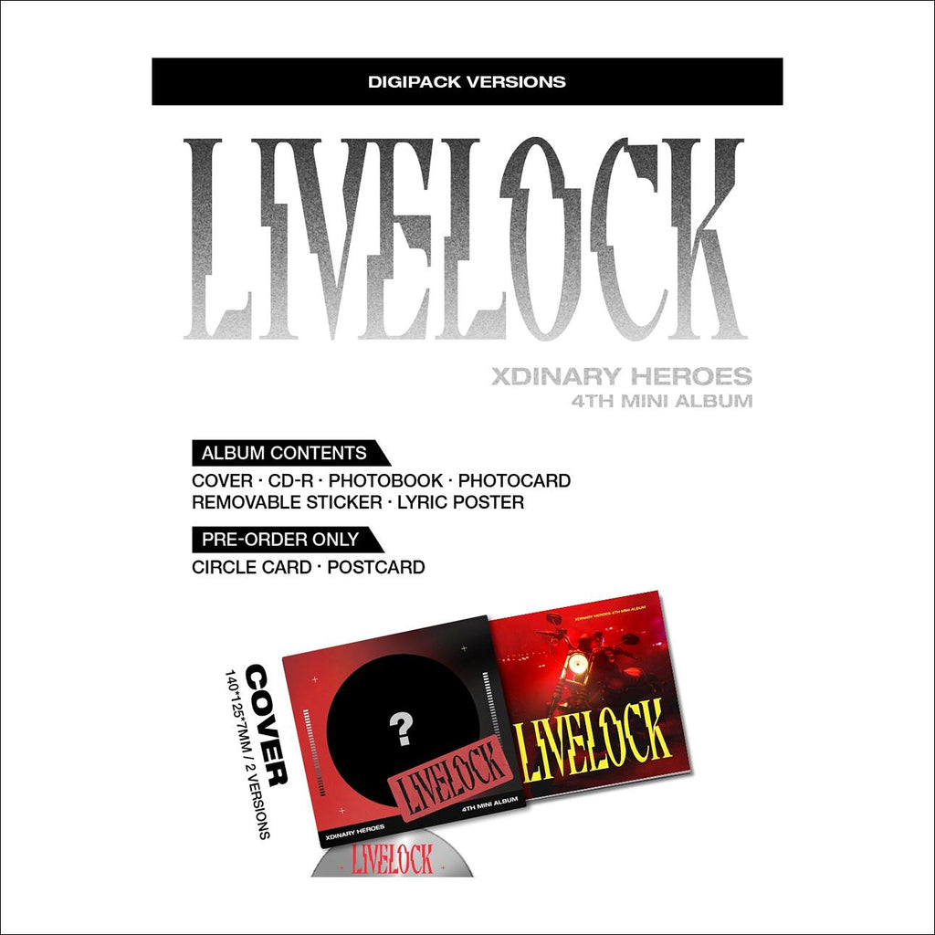 Xdinary Heroes - Livelock Digipack Ver. Album