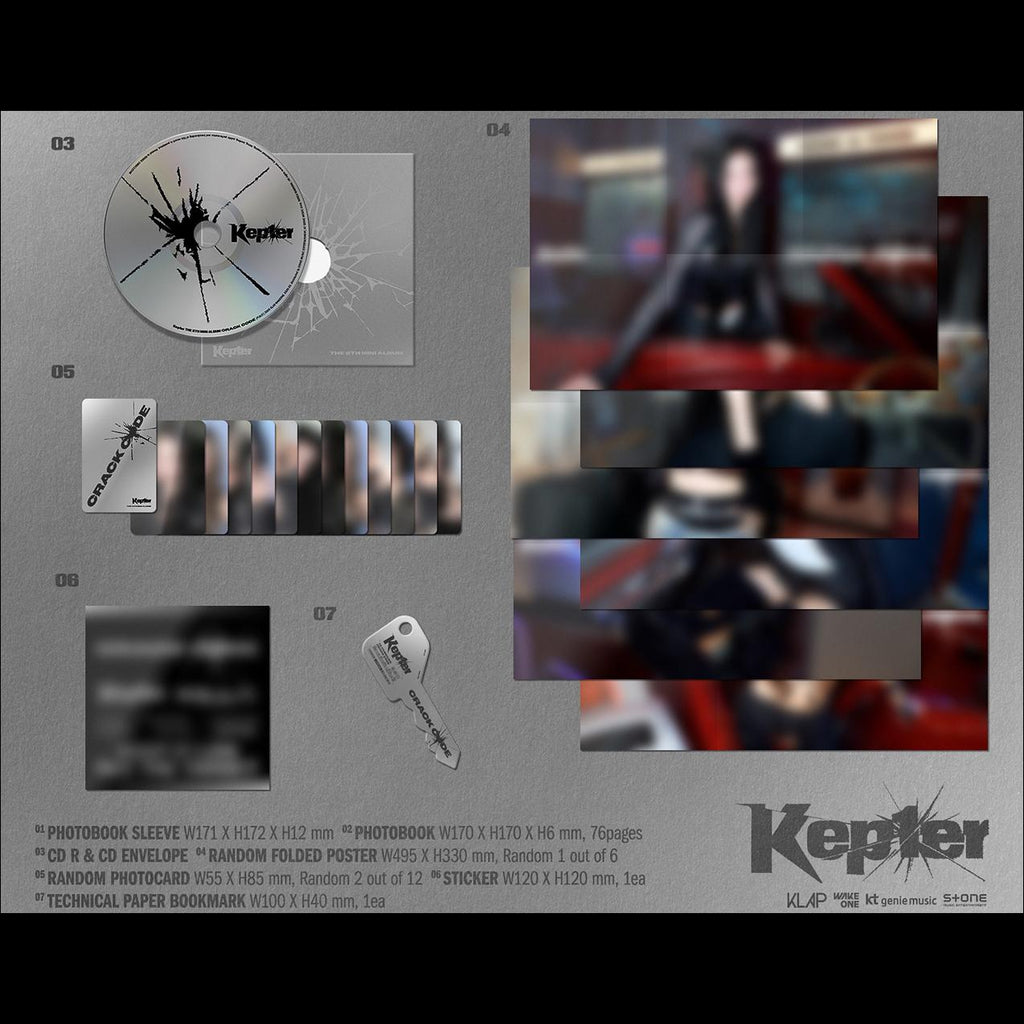 (SET) Kep1er - CRACK CODE 8th Mini Album (LOCKED ver. / UNLOCKED ver.) + Free Gift