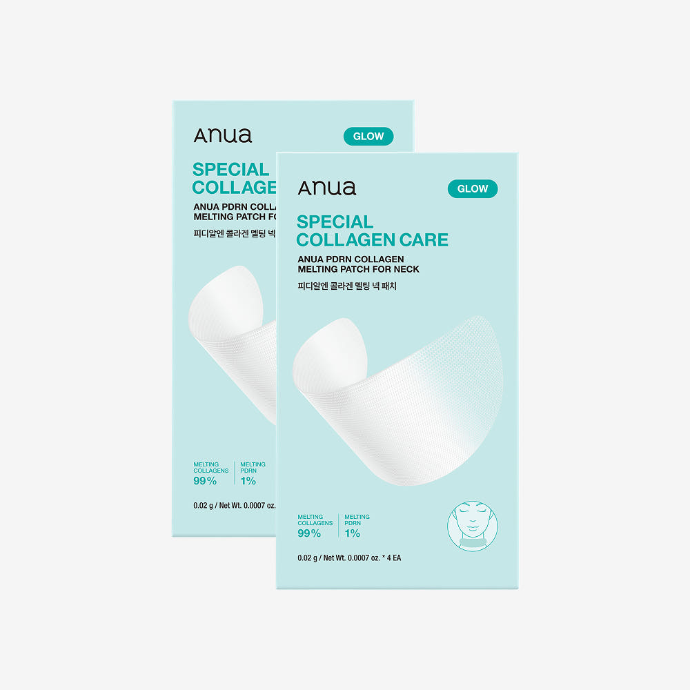 [Anua] PDRN Collagen Melting Neck Patch (4pcs) | Instant Glass Skin Anti-Wrinkle Neck Line Lifting Film, K-Beauty