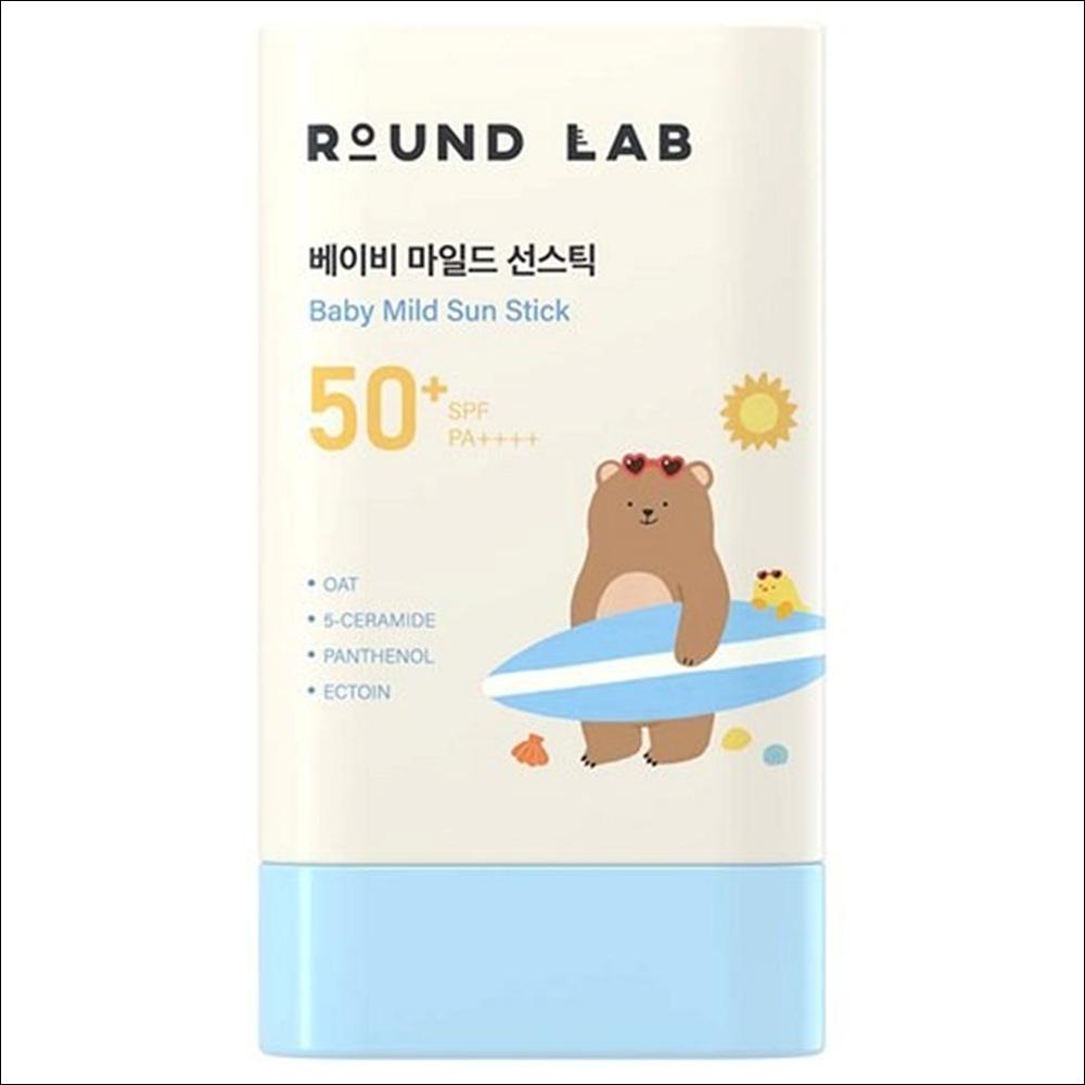 [Round Lab] Mild Up Sun Stick SPF50+ PA++++ 21g - Gentle Kids Sunscreen, Non-Greasy Mineral Sunblock for Children & Sensitive Skin, K-Beauty