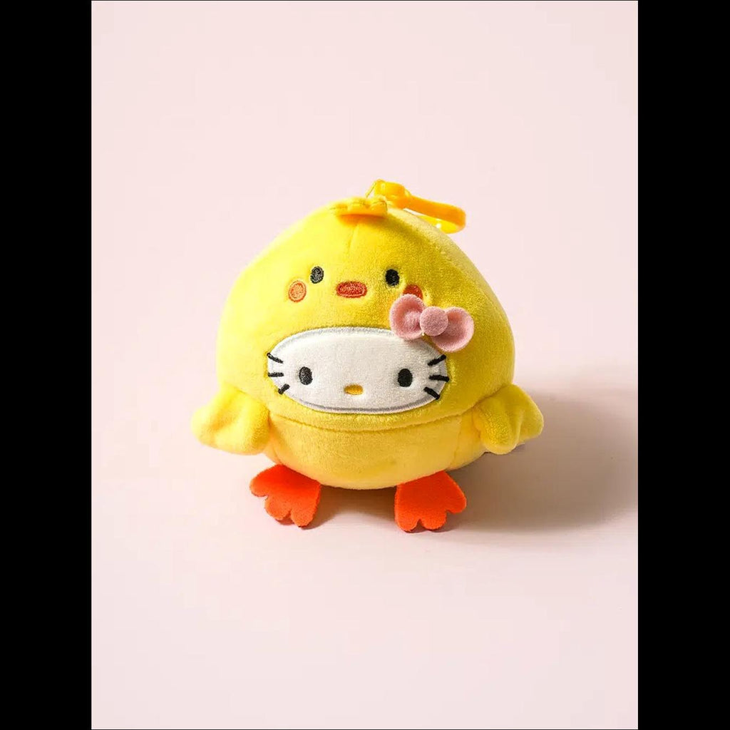 DAISO Sanrio Hello Kitty Chick Costume Plush Keyring (Yellow)