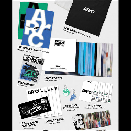 ARrC - AR^C 1st EP Album (Black ver. / White ver.)