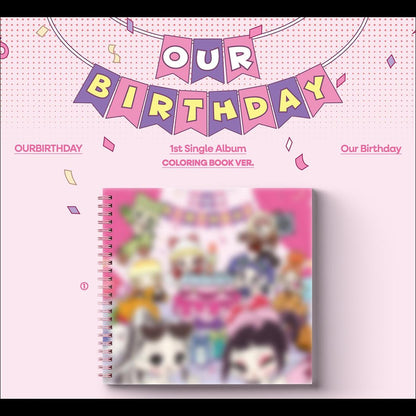 [Pre-order] OURBIRTHDAY - Our Birthday COLORING BOOK VER. Album + Free Gift