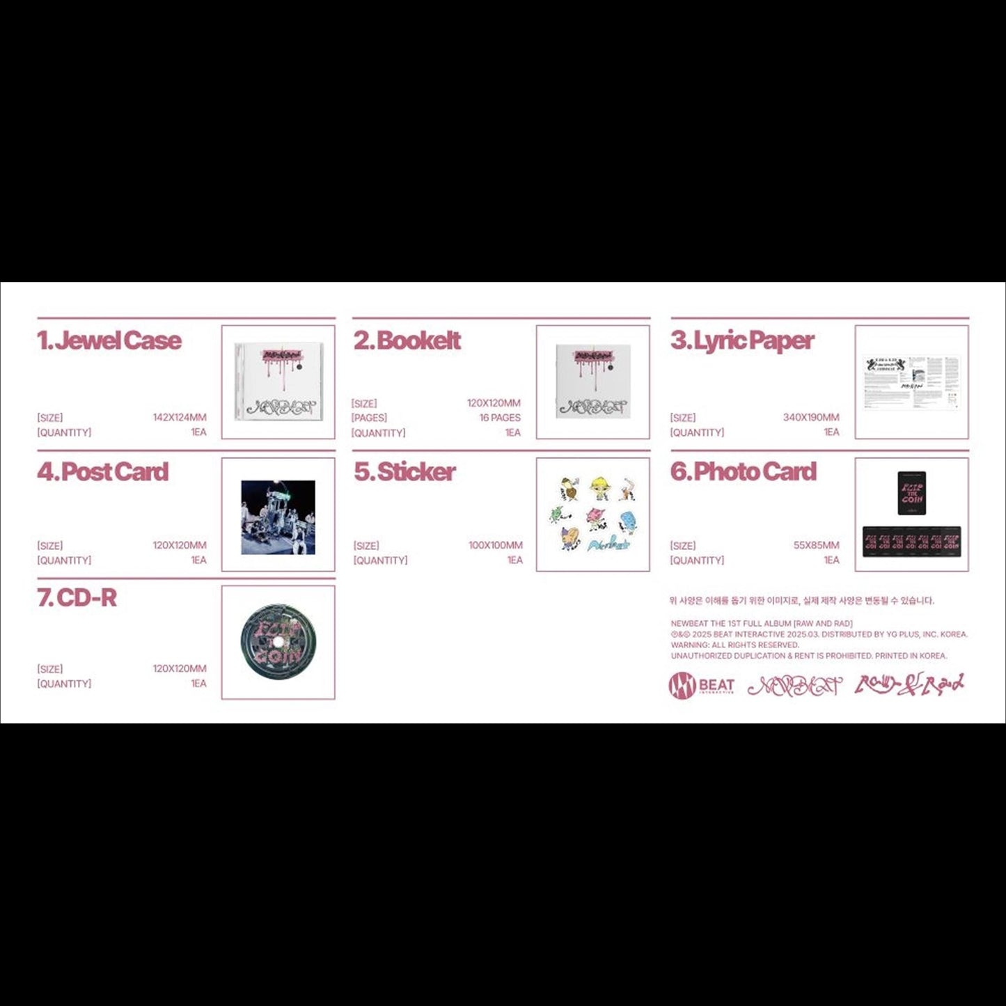NEWBEAT [RAW AND RAD] Jewel ver. 1st Full Album