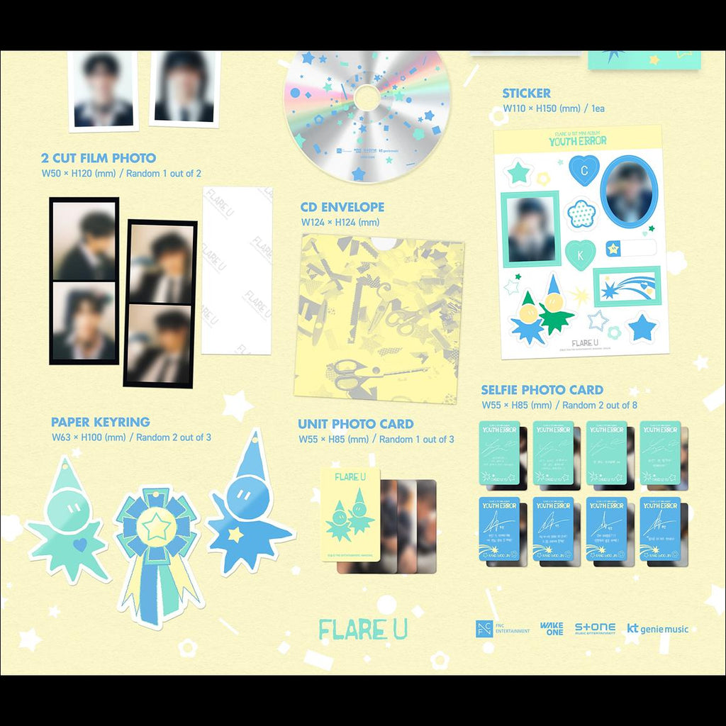 FLARE U [YOUTH ERROR] 1st Mini Album (Diary Ver.) + Free Gift