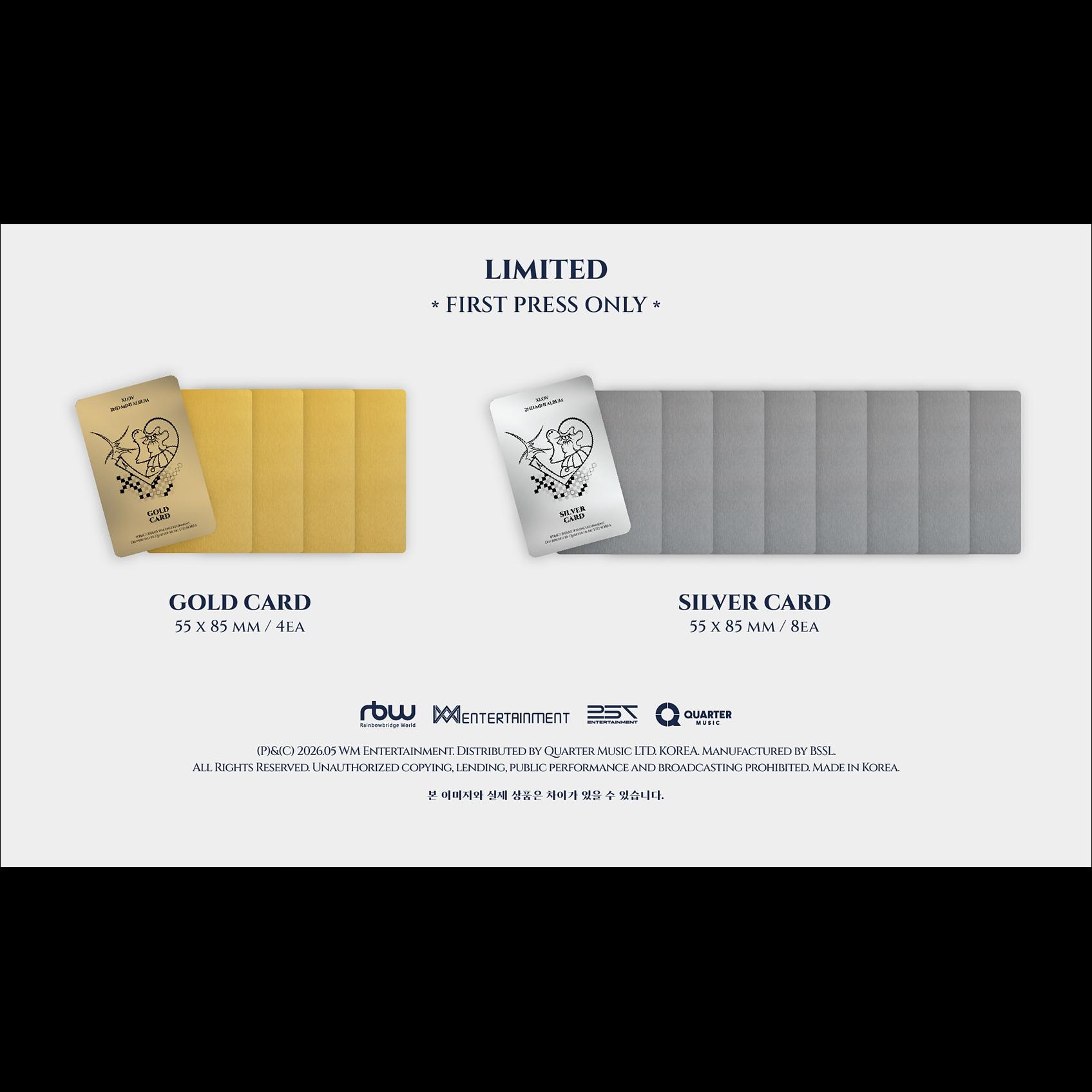 XLOV 2ND MINI ALBUM [I,God] (I VER./G VER./O VER./D VER.) + Free Gift