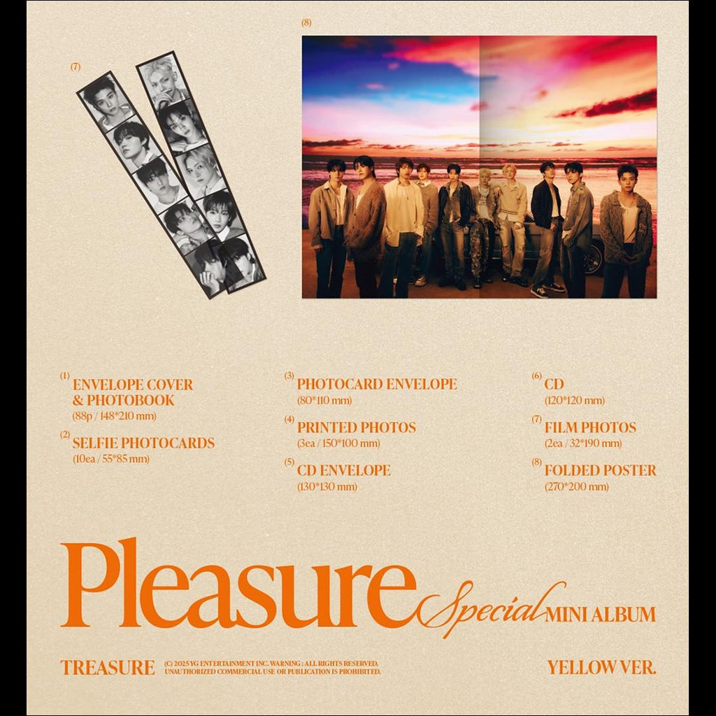 TREASURE [PLEASURE] Special Mini Album (YELLOW VER. / BLUE VER.)