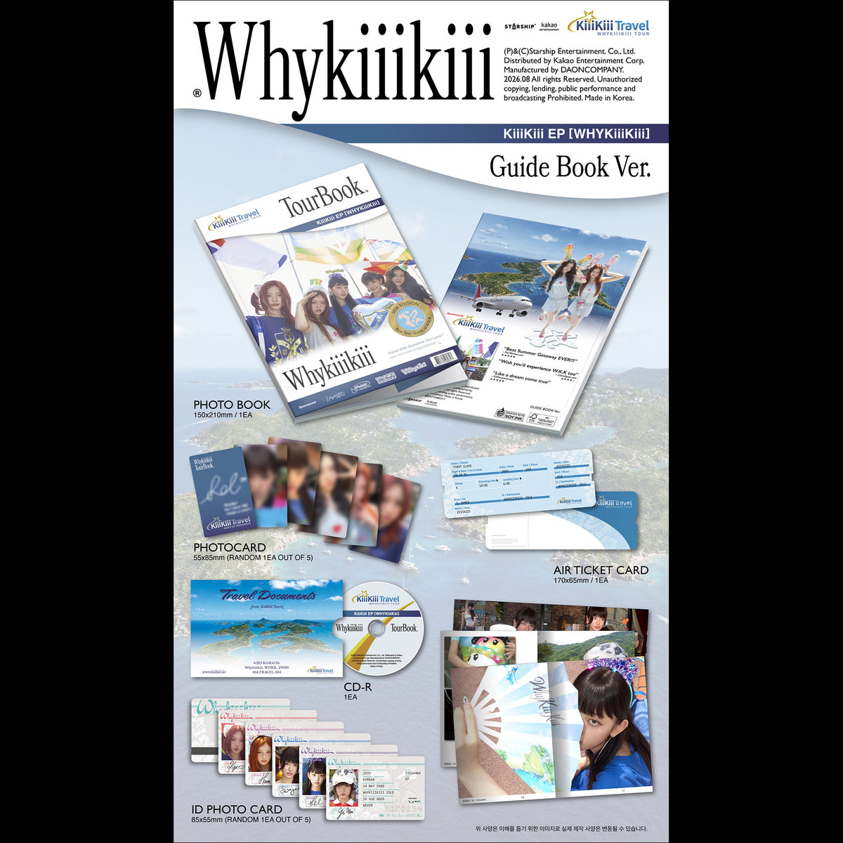 KiiiKiii [WhyKiiiKiii] GUIDE BOOK VER. / EP Album + Free Gift