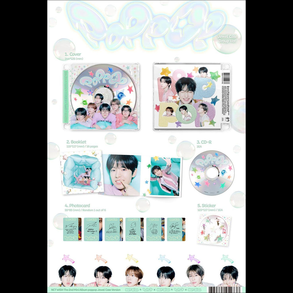 NCT WISH [poppop] Jewel Case Ver. Album