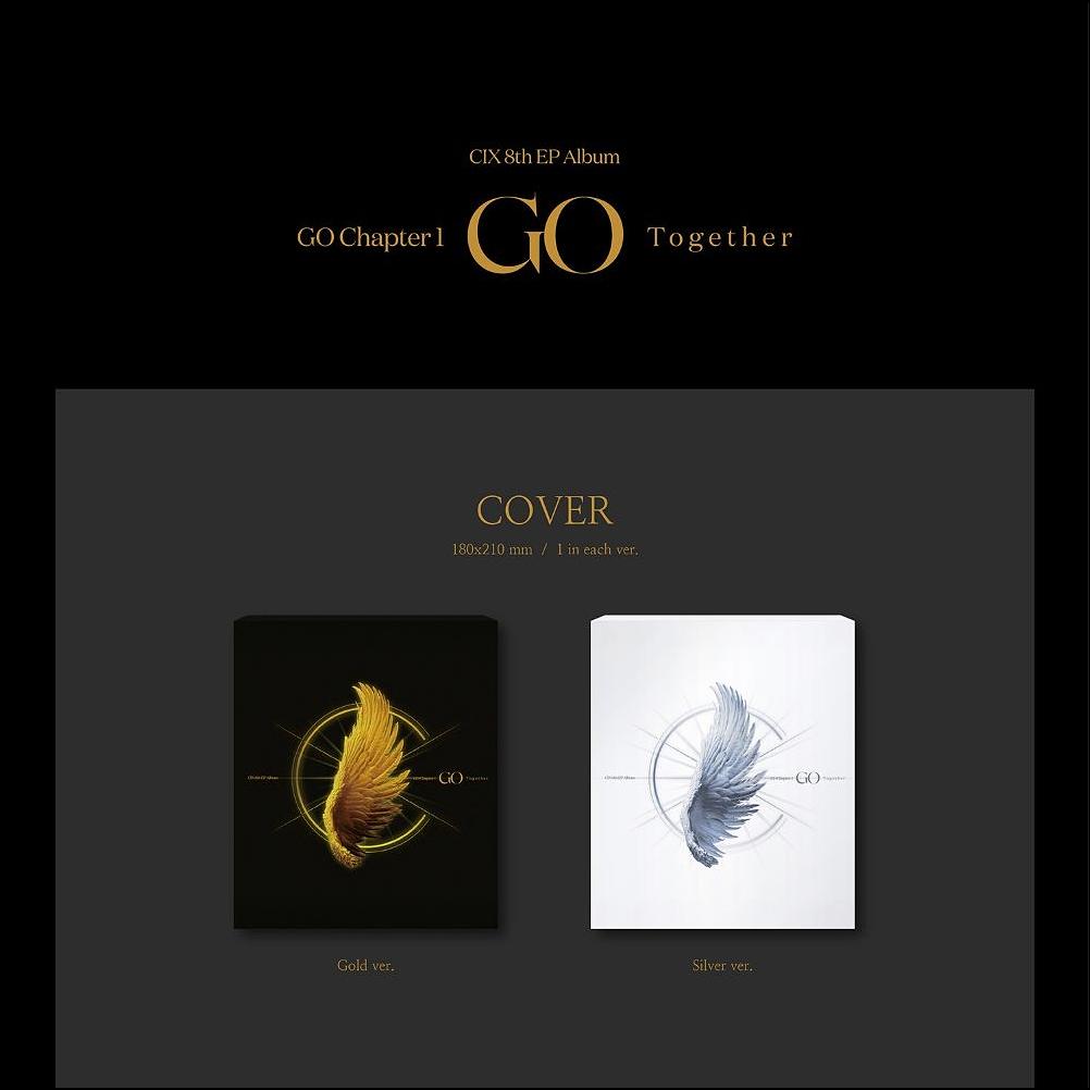 CIX [GO Chapter 1 GO Together] 8th Mini Album (Gold ver. / Silver ver.)