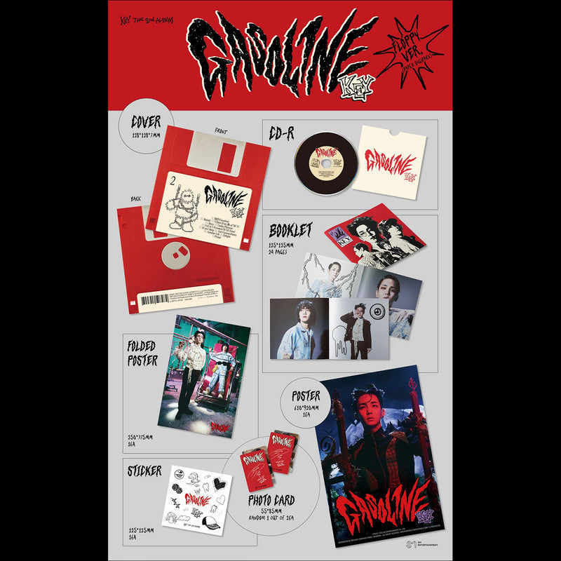 SHINEE KEY [Gasoline] Floppy ver. 2nd Album