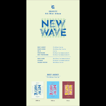 CRAVITY Album [NEW WAVE] (COME ver. / Find ver. / Us ver.)