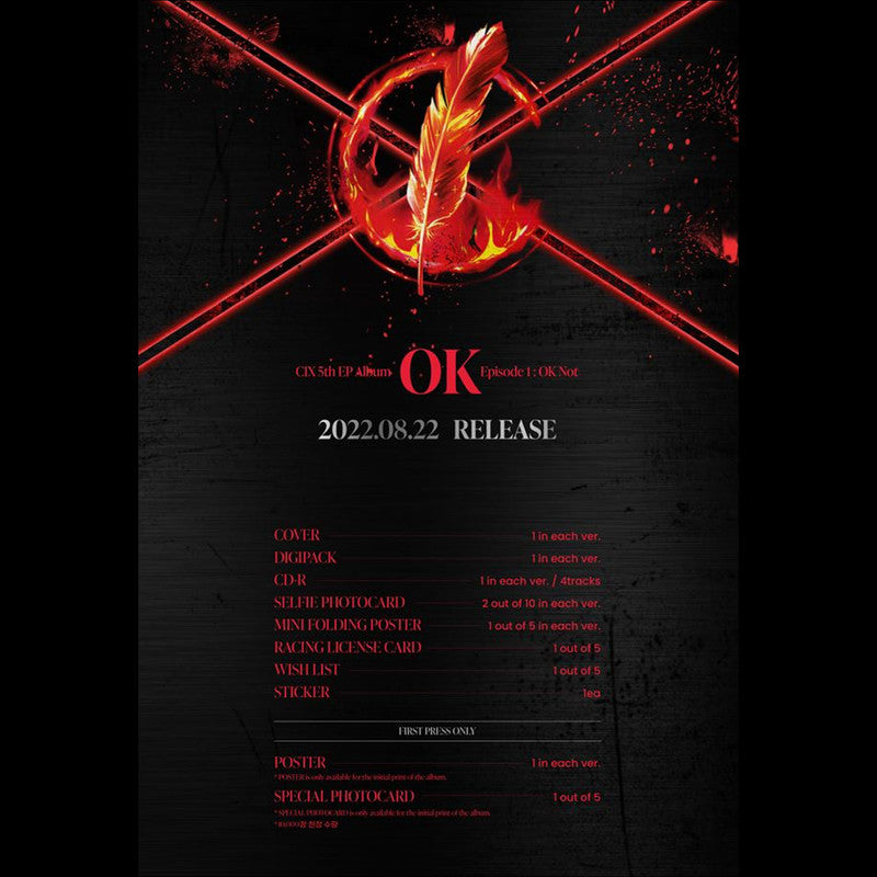 CIX [OK Episode 1 OK Not] Digipack ver. 5th EP Album