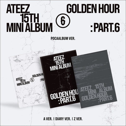 [Pre-order] ATEEZ 15TH MINI ALBUM GOLDEN HOUR Part.6 POCAALBUM Version K-pop Official Sealed Album + Free Gift