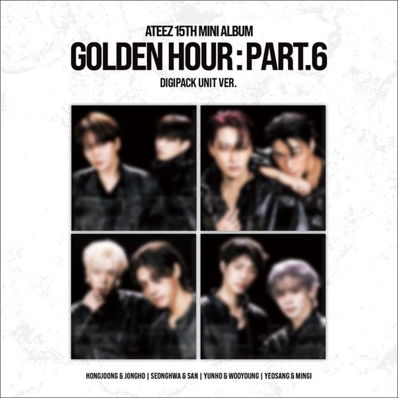 [Pre-order] [SITE POB] ATEEZ 15TH MINI ALBUM GOLDEN HOUR Part.6 DIGIPACK UNIT Version Official Sealed Album + Free Gift