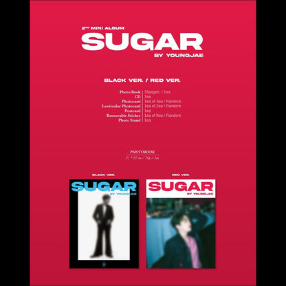 GOT7 YOUNGJAE [SUGAR] Album (BLACK VER. / RED VER.)
