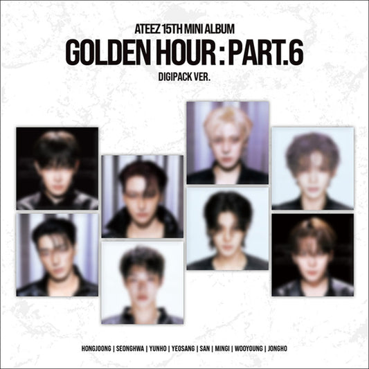 [Pre-order] [SITE POB] ATEEZ 15TH MINI ALBUM GOLDEN HOUR Part.6 DIGIPACK Version Official Sealed Album + Free Gift