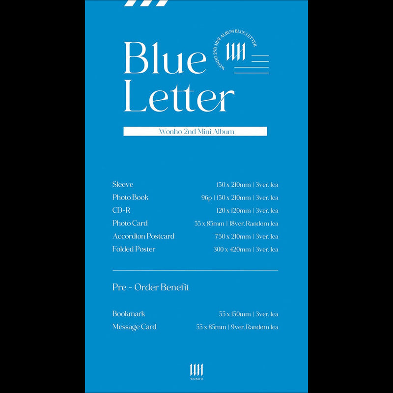 WONHO 2nd Mini Album [Blue Letter]