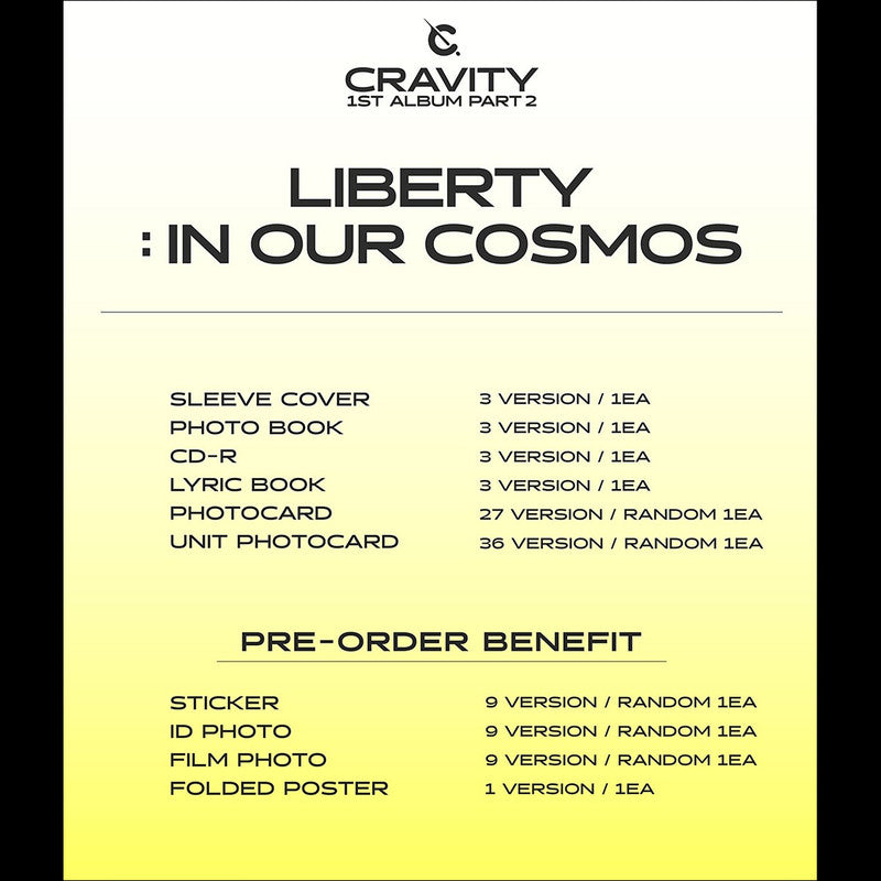 CRAVITY 1st Album Part.2 [LIBERTY : IN OUR COSMOS]