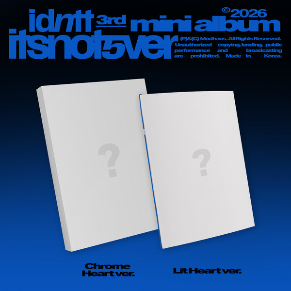 [Pre-order] idntt [itsnotover] 3rd Mini Album + Free Gift