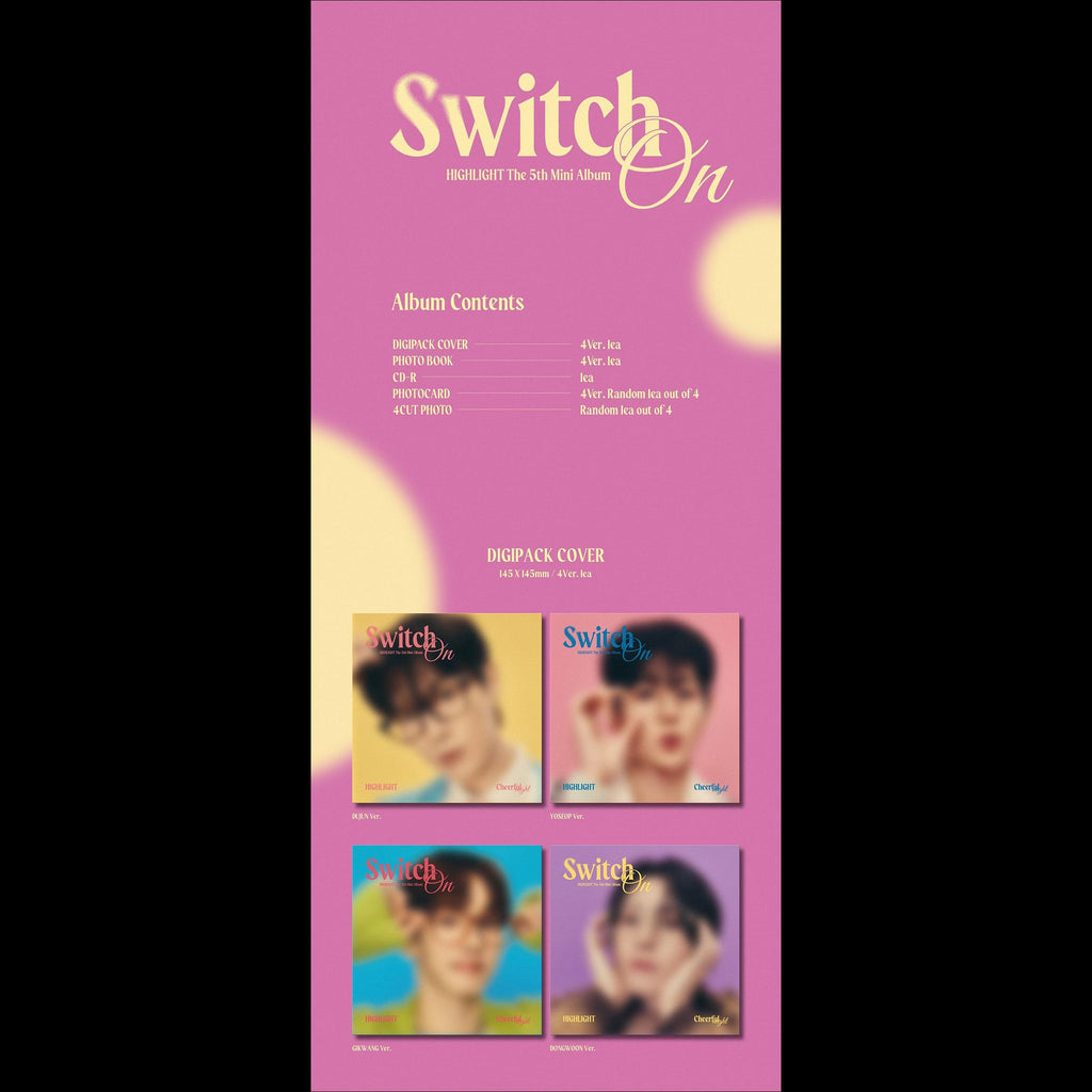 HIGHLIGHT [Switch On] Digipack Ver. Album