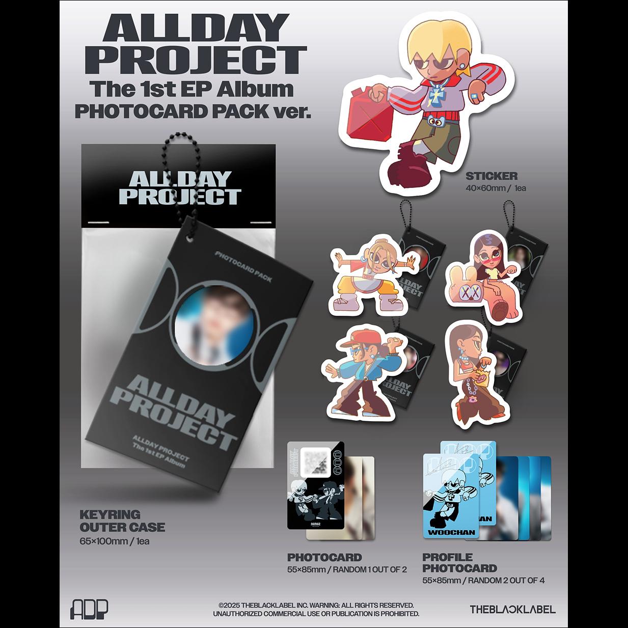 ALLDAY PROJECT The 1st EP Album 'ALLDAY PROJECT' PHOTOCARD PACK ver + Free Gift