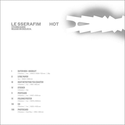 [SITE POB] LE SSERAFIM - HOT 5th Mini Album