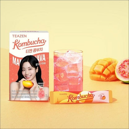 TEAZEN KOMBUCHA Tea Mango Guava Flavor (10 sachets/30 sachets/50 sachets/60 sachets/100 sachets)
