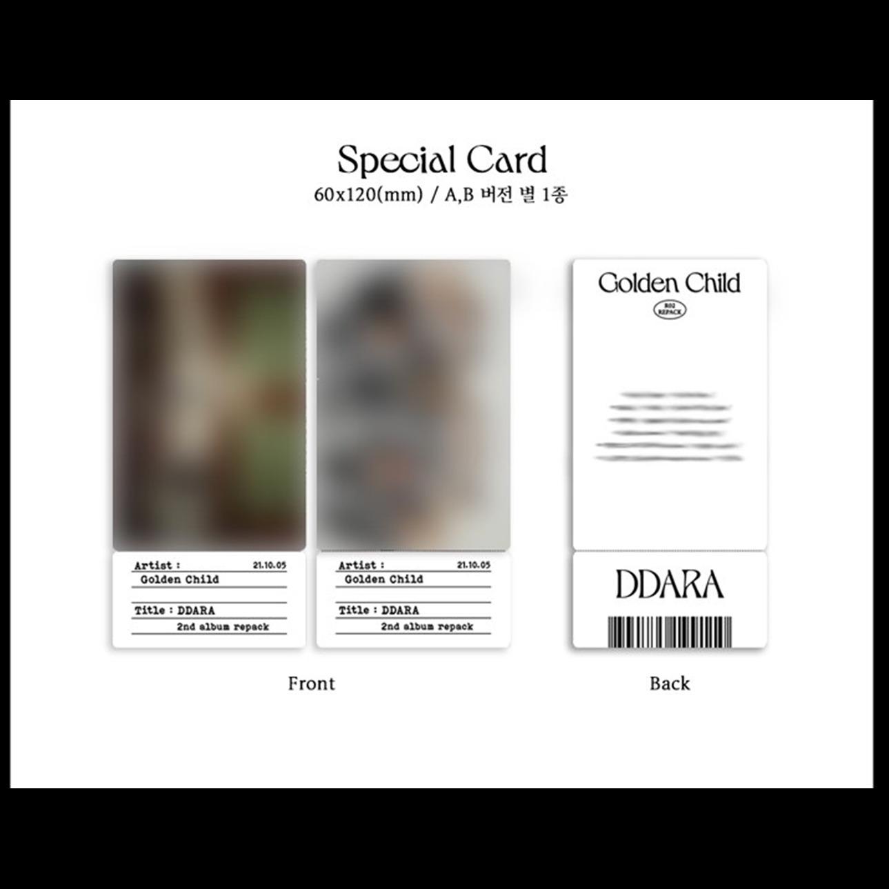 GOLDEN CHILD [DDARA] 2nd Regular Album Repackage