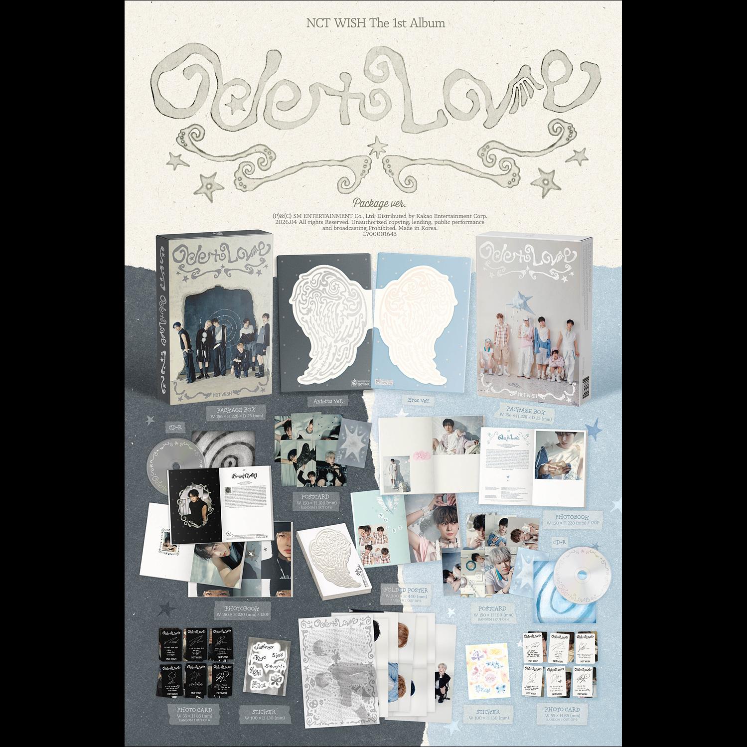 (Package Ver.) NCT WISH [Ode to Love] 1st Album + free gift