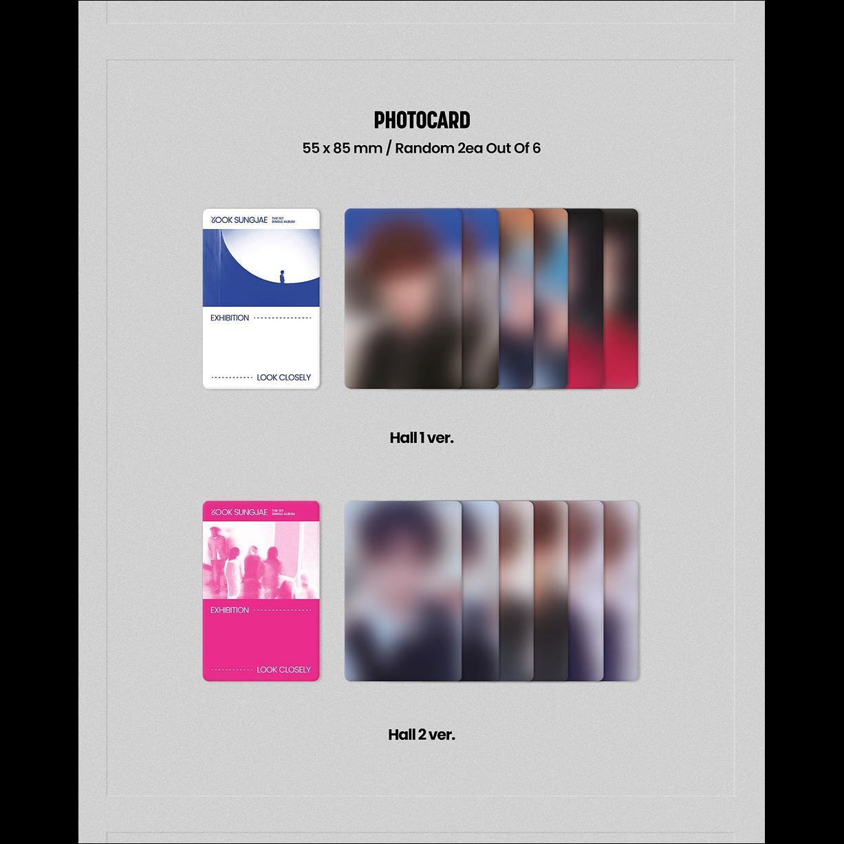 YOOK SUNGJAE(BTOB) - EXHIBITION : Look Closely POCA Album(Hall1 ver. / Hall2 ver.)