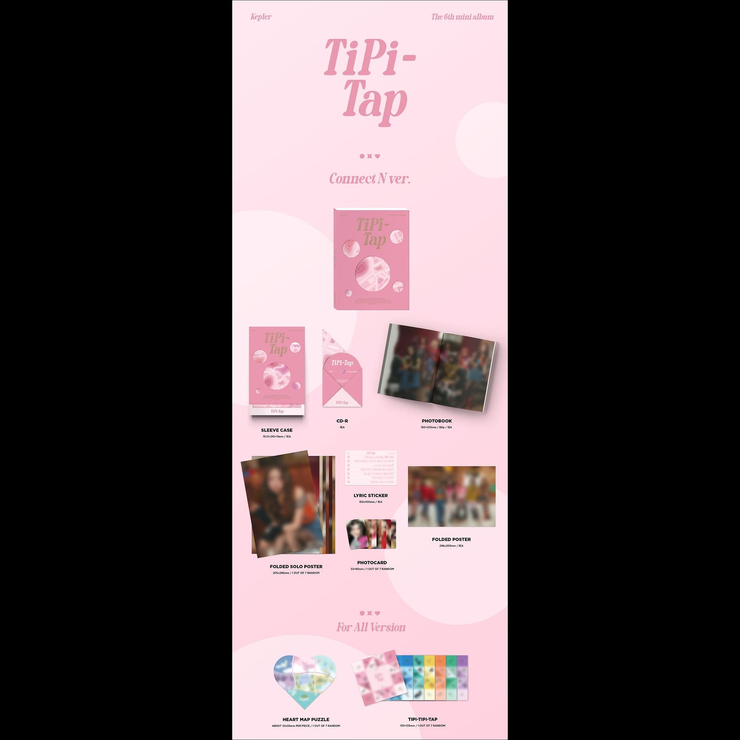 Kep1er TiPi - Tap The 6th Mini Album (Connect N ver./ Lost ver./ Love & Seek ver.)