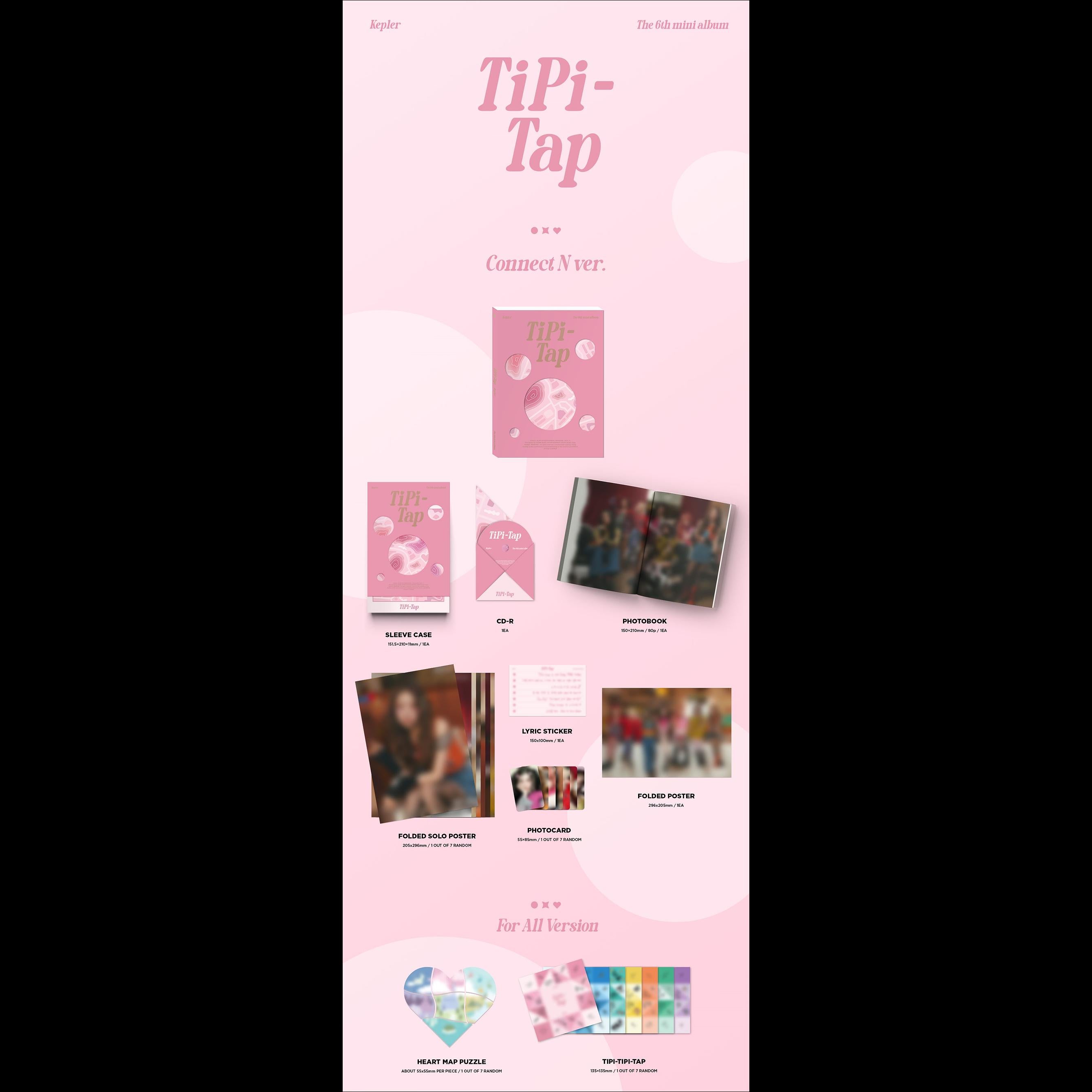 Kep1er TiPi - Tap The 6th Mini Album Album (Connect N ver./ Lost ver./ Love & Seek ver.)