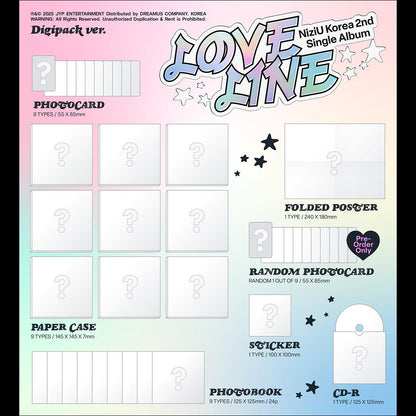 NiziU - LOVE LINE Digipack ver. / Korea 2nd Single Album