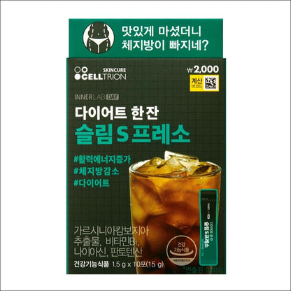 [Celltrion] Diet Han Jan Slim S Presso 10 Sticks - K-Pop Star Dayoung's Pick Coffee-Flavored Diet Drink, Fat Burner & Carb Blocker