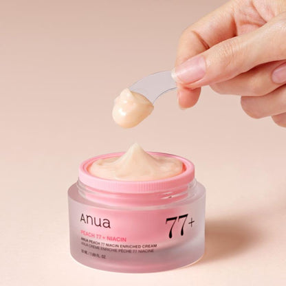 [Anua] Peach 77 Niacin Enriched Cream 50ml | Glass Skin Peach Collagen Hydrating Glow Cream, K-Beauty
