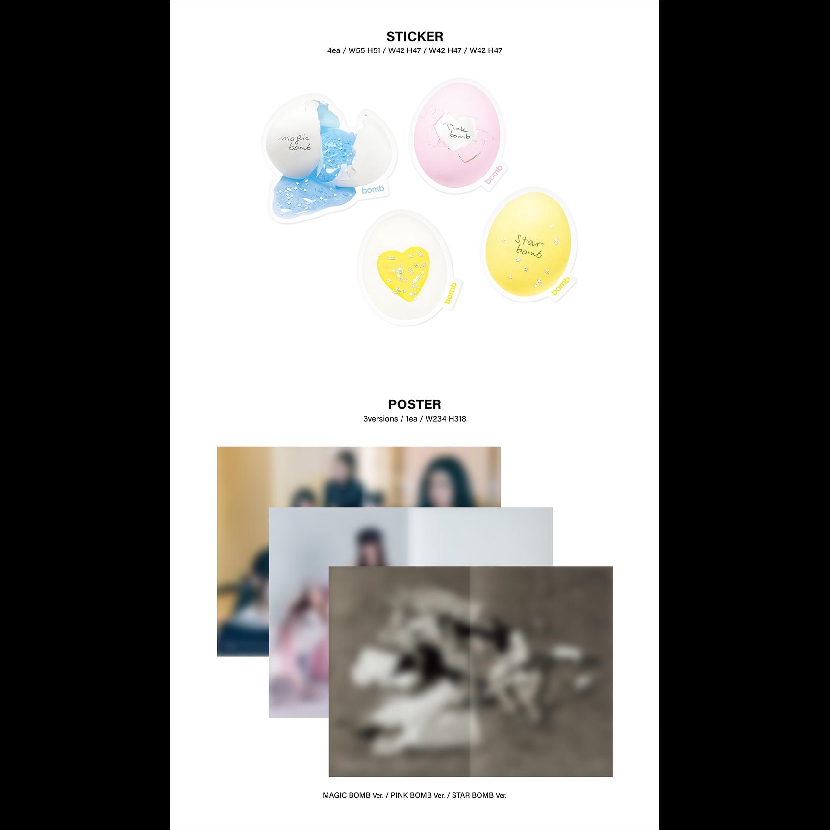 ILLIT bomb 3rd Mini Album (MAGIC BOMB Ver. / PINK BOMB Ver. / STAR BOMB Ver.)