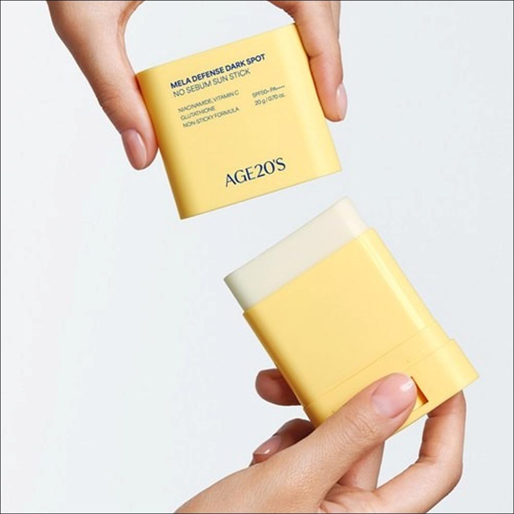 [AGE20's] Mela Defense Sun Stick 20g - SPF50+ PA++++, Dark Spot Care & No-Sebum Matte Finish, Brightening Sunscreen Stick, K-Beauty