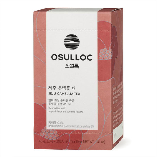 OSULLOC - JEJU CAMELLIA TEA (Blended tea with tropical flavor and camellia flowers)