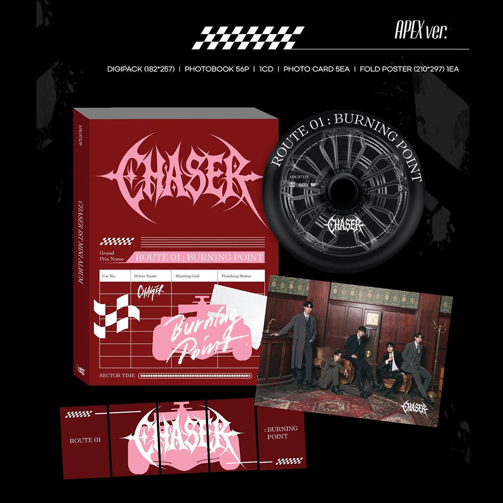 CHASER - ROUTE 01 BURNING POINT (GRID ver. / APEX ver. / OVERALL. ver) + Free Gift