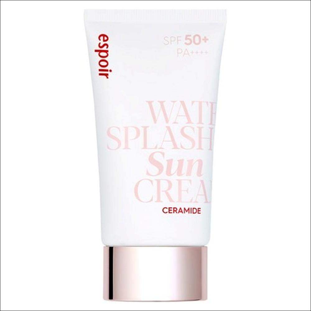 [Espoir] Water Splash Sunscreen Ceramide SPF50+ PA++++ - Hydrating Tone-Up & Barrier Care, 60ml | Olive's K-beauty