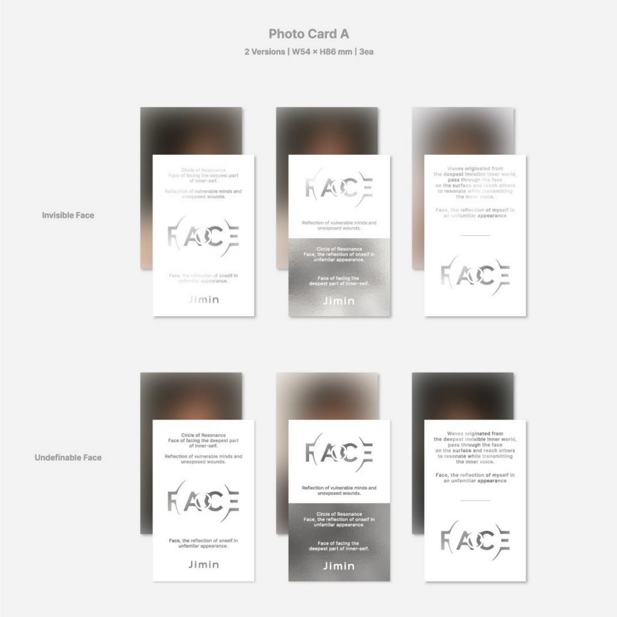 [Album Only/No POB] JIMIN(BTS) FACE Album