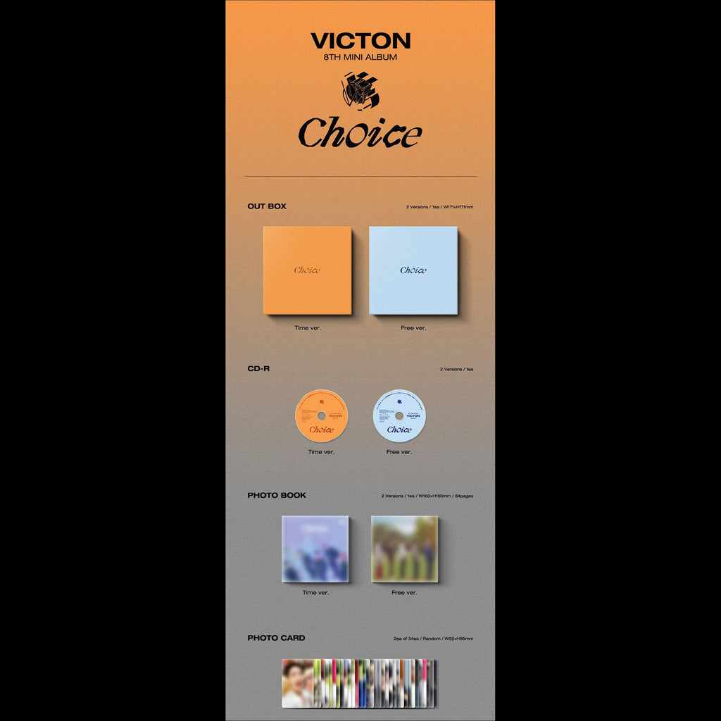 VICTON - CHOICE Album (Time ver. / Free ver.)