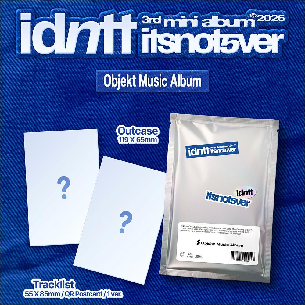 [Pre-order] idntt [itsnotover] Objekt Music ver. 3rd Mini Album + Free Gift